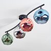 Ripoll Plafondlamp, Kogellampje Blauw, Chroom, Groen, Koperkleurig, Rookkleurig, 4-lichts
