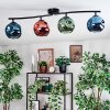 Ripoll Plafondlamp, Kogellampje Blauw, Groen, Koperkleurig, 4-lichts