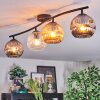 Ripoll Plafondlamp, Kogellampje Amber, Duidelijk, Rookkleurig, 4-lichts