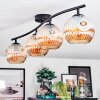 Ripoll Plafondlamp, Kogellampje Amber, 4-lichts