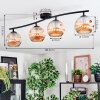 Ripoll Plafondlamp, Kogellampje Amber, 4-lichts