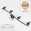 Ripoll Plafondlamp, Kogellampje Amber, 4-lichts