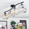 Ripoll Plafondlamp, Kogellampje Amber, Duidelijk, Rookkleurig, 4-lichts
