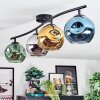 Ripoll Plafondlamp, Kogellampje Blauw, Chroom, Goud, Groen, Rookkleurig, 4-lichts