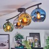 Ripoll Plafondlamp, Kogellampje Blauw, Chroom, Goud, Groen, Rookkleurig, 4-lichts