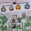 Ripoll Plafondlamp, Kogellampje Blauw, Chroom, Goud, Groen, Rookkleurig, 4-lichts