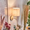 Ganik Wandlamp Chroom, Cream, Zandkleurig, 1-licht