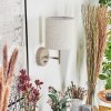 Ganik Wandlamp Chroom, Cream, Zandkleurig, 1-licht