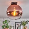 Koyoto Plafondlamp, Kogellampje 30 cm Duidelijk, Koperkleurig, 1-licht