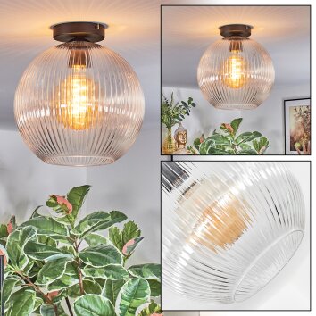 Koyoto Plafondlamp, Kogellampje 12 cm Duidelijk, 1-licht