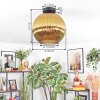 Koyoto Plafondlamp, Kogellampje 12 cm Goud, 1-licht