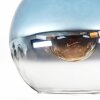 Koyoto Plafondlamp, Kogellampje 12 cm Blauw, Duidelijk, 1-licht