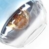 Koyoto Plafondlamp, Kogellampje 12 cm Blauw, Duidelijk, 1-licht