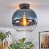 Koyoto Plafondlamp, Kogellampje 12 cm Blauw, Duidelijk, 1-licht