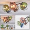 Chehalis Plafondlamp, Kogellampje Blauw, Chroom, Groen, Duidelijk, Koperkleurig, Rookkleurig, 5-lichts
