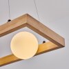 Zanin Hanglamp, Hanglamp Natuurlijke kleuren, Zwart, 4-lichts