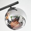 Koyoto Plafondlamp, Kogellampje Amber, Chroom, Rookkleurig, 4-lichts