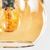 Koyoto Plafondlamp, Kogellampje Amber, Chroom, Rookkleurig, 4-lichts