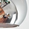 Koyoto Plafondlamp, Kogellampje Amber, Chroom, Duidelijk, Rookkleurig, 4-lichts