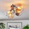 Gastor Plafondlamp, Kogellampje Amber, Duidelijk, Rookkleurig, 4-lichts