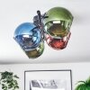 Koyoto Plafondlamp, Kogellampje Blauw, Groen, Koperkleurig, 4-lichts
