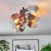Koyoto Plafondlamp, Kogellampje Chroom, Goud, Duidelijk, Koperkleurig, Rookkleurig, 4-lichts
