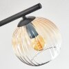 Koyoto Plafondlamp, Kogellampje Amber, Duidelijk, 4-lichts