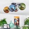 Koyoto Plafondlamp, Kogellampje Blauw, Chroom, Goud, Groen, Rookkleurig, 4-lichts