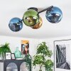 Koyoto Plafondlamp, Kogellampje Blauw, Goud, Groen, 4-lichts