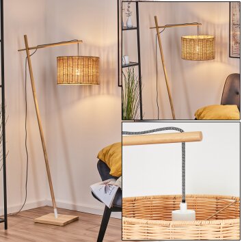 Cavaca Staande lamp Natuurlijke kleuren, Wit, 1-licht