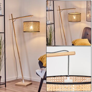 Ramila Staande lamp Natuurlijke kleuren, Wit, 1-licht