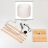 Bassagoda Staande lamp Natuurlijke kleuren, Wit, 1-licht