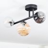 Chehalis Plafondlamp, Kogellampje Amber, Duidelijk, Rookkleurig, 3-lichts