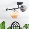 Chehalis Plafondlamp, Kogellampje Amber, Duidelijk, Rookkleurig, 3-lichts