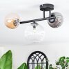 Chehalis Plafondlamp, Kogellampje Amber, Duidelijk, Rookkleurig, 3-lichts