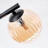 Chehalis Plafondlamp, Kogellampje Amber, Duidelijk, Rookkleurig, 3-lichts