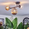 Chehalis Plafondlamp, Kogellampje Amber, Duidelijk, Rookkleurig, 3-lichts