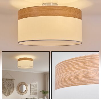 Pontresina Plafondlamp Nikkel mat, 3-lichts