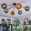 Koyoto Plafondlamp, Kogellampje 77.5 cm Blauw, Goud, Groen, 6-lichts