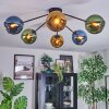 Koyoto Plafondlamp, Kogellampje 77.5 cm Blauw, Goud, Groen, 6-lichts