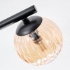 Chehalis Plafondlamp, Kogellampje Amber, Duidelijk, Rookkleurig, 3-lichts