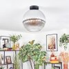 Koyoto Plafondlamp, Kogellampje 30 cm Duidelijk, Rookkleurig, 1-licht