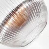 Koyoto Plafondlamp, Kogellampje 30 cm Duidelijk, Rookkleurig, 1-licht