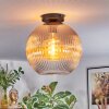 Koyoto Plafondlamp, Kogellampje 30 cm Amber, Duidelijk, 1-licht