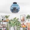 Ripoll Plafondlamp, Kogellampje Blauw, 1-licht