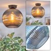 Koyoto Plafondlamp, Kogellampje 30 cm Blauw, 1-licht