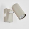 Javel Wandlamp, Muurspot Zandkleurig, Wit, 1-licht