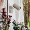 Javel Wandlamp, Muurspot Zandkleurig, Wit, 1-licht