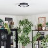 Lidor Plafondlamp LED Grijs, Zwart, 1-licht