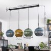 Koyoto Hanglamp, Kogellampje, Hanglamp Blauw, Goud, Groen, 4-lichts